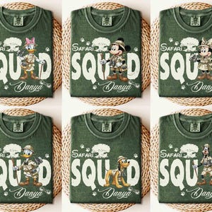 Personlig Disney Musse Pigg & Vänner Safari Djurriket T-shirt, Disney Safari Mode T-shirt, Låt oss bli vilda, WDW Safari Familjeresa 2026 Outfit bild 1