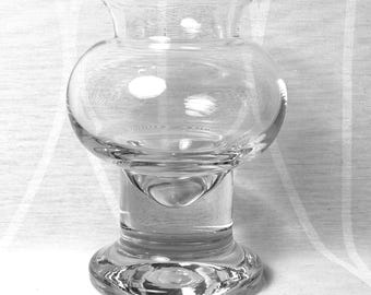 Sea Glasbruk AB Kosta Sweden - 6" Votive Candle Holder or Vase - Bjorn Ramel