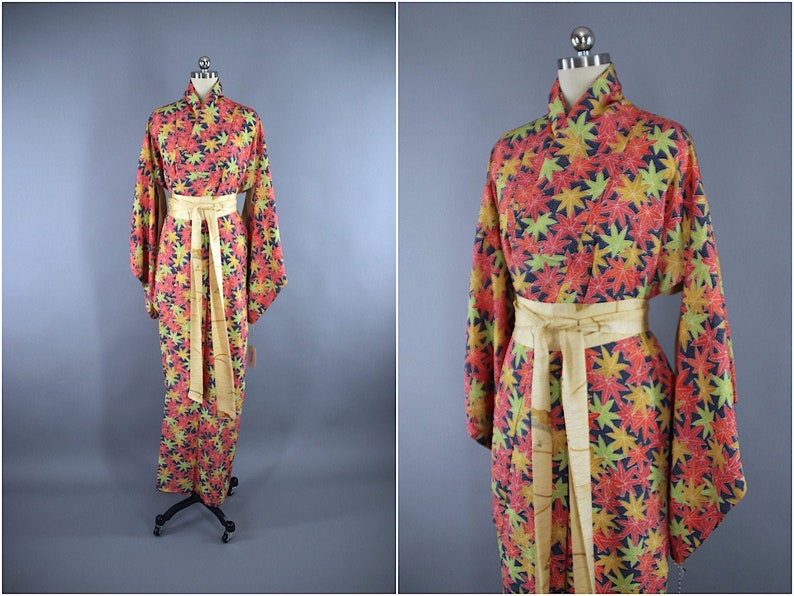 vintage kimono dressing gown