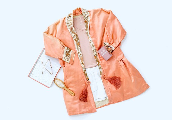 peach short jacket
