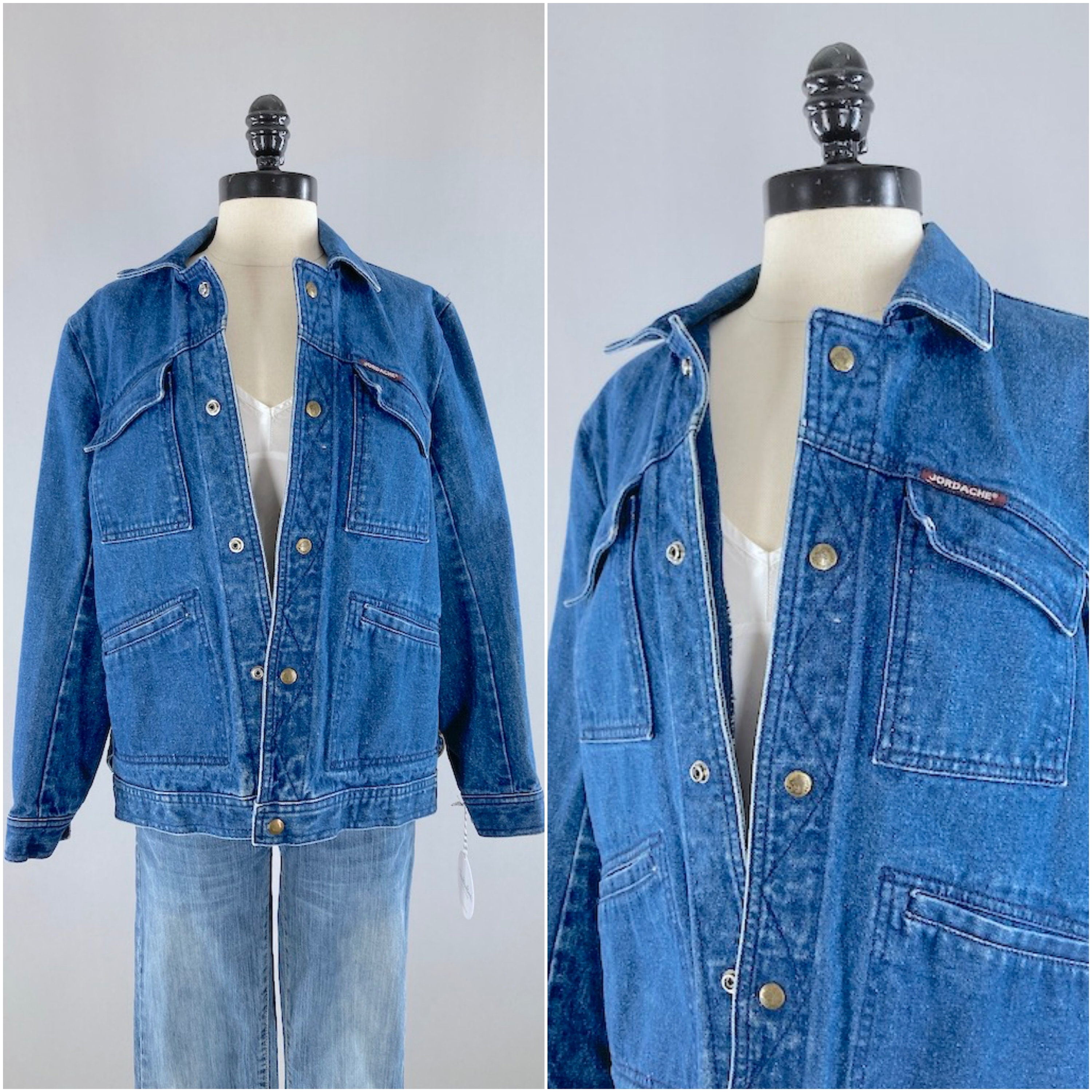 Vintage Jean Jacket JORDACHE Dark Blue 