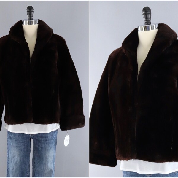 1950s Mouton Coat Etsy