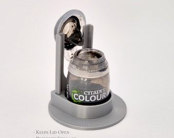 3D Printed Citadel Paint Pot Holder: No-Spill Miniature Painting Organizer