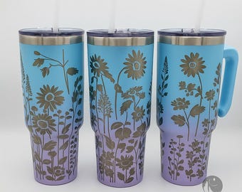 40 OZ Wildflowers Tumbler