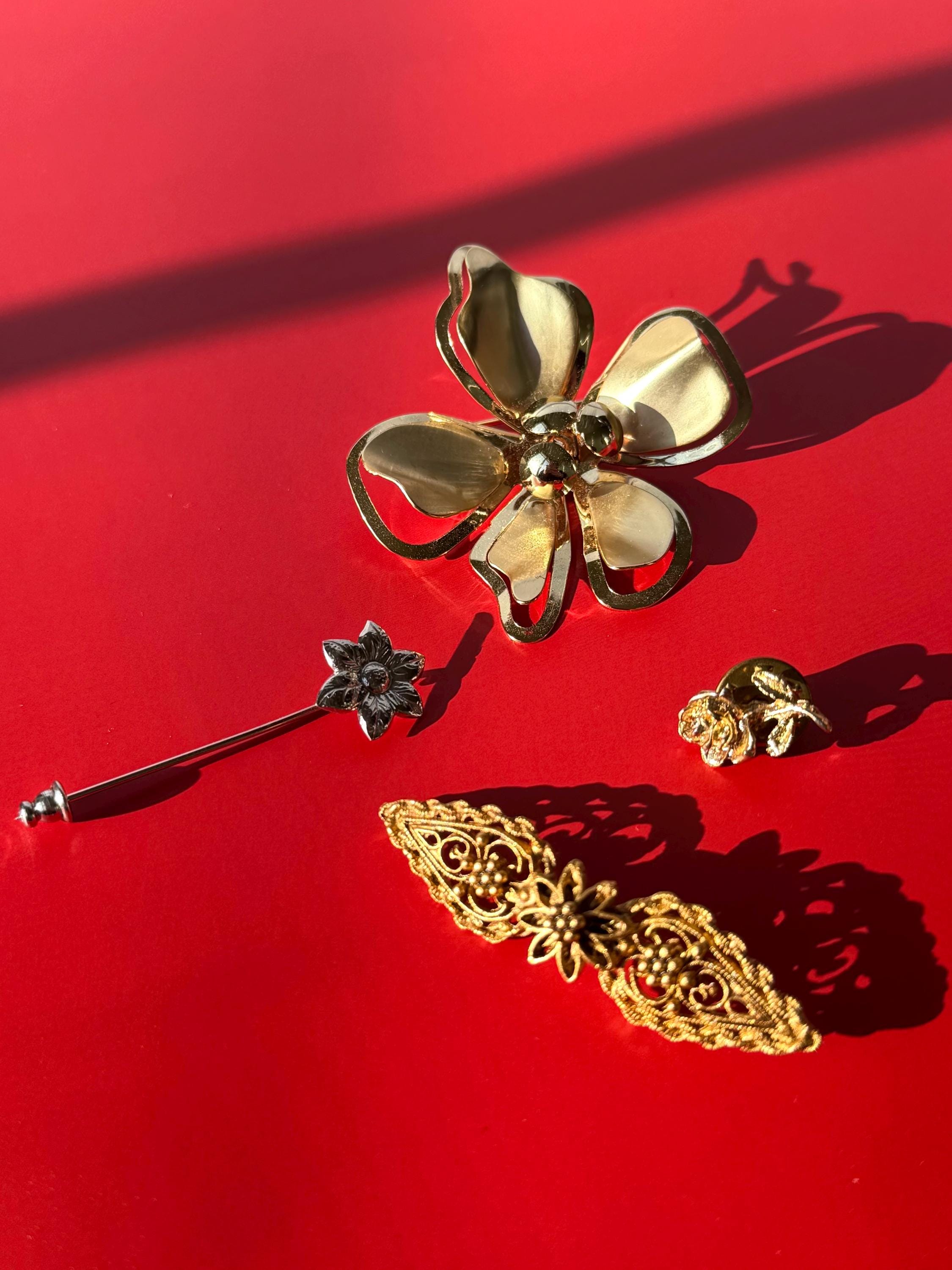 Mixed Metal Brooch - Etsy display picture 1