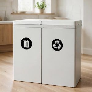 Recycling and Rubbish Bin Stickers | Waste Bin Vinyl Decals