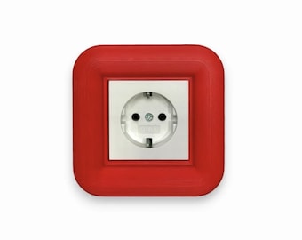 Orbit Light Switch Cover - Minimalist Outlet Frame. Retro Wall Switch Plate. Decorative Socket. Modern Home Decor