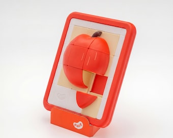 3D Fruit Sliding Puzzle - Interactive Educational Toy for Kids - Screen-Free Brain Teaser. Game Gift for Kids. Brain-developing