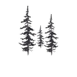 Minimalist Nature Lover T-Shirt – Unisex Tree Logo Tee, Pine Tree Silhouette Shirt, Spruce Forest Graphic, Outdoor Adventurer Gift