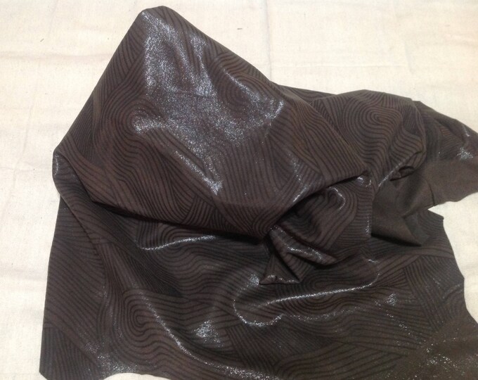 Dark Brown Printed Leather Lambskin  SLO344
