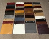 Variety Package of 40 Leather Cowhide Swatches. DD1166