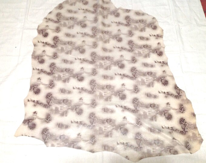 Beige Printed Leather Lambskin  SLO326