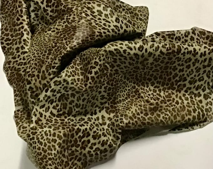 Cheetah Print Leather Lambskins.  Leather Hides,  SPC89