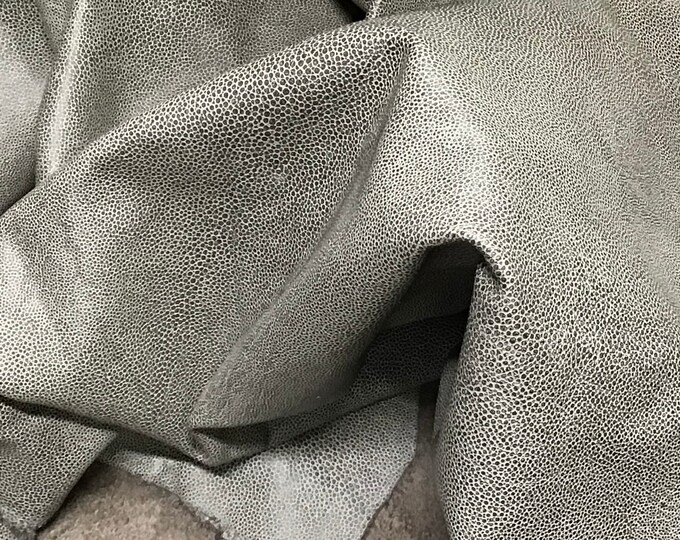 Light Chocolate Pebbles Embossed Brown Leather Cowhide Remnants,  DD2606