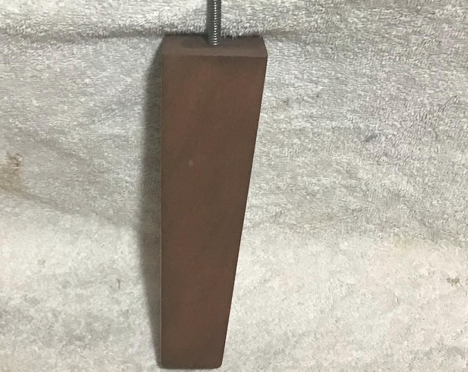 Oak Finish Wooden Furniture Legs: 8" Tapered Chair Risers