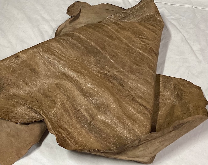 Marbled Muddy Water Brown Leather Lambskins.  OSM40149