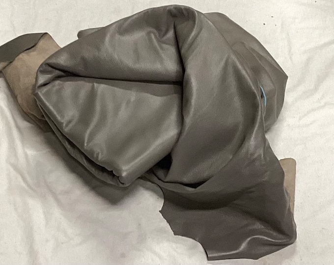 Stormy Gray Leather Brahma Cowhides, Leather. Leather Hides.  BR806