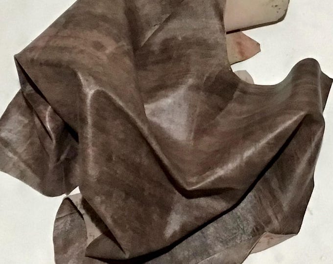 Distressed Brown Leather Lambskin.  Craft leather,  OSM23