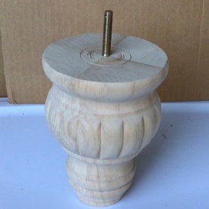 LT6240 Package of 4 Unfinished Wooden Furniture Legs