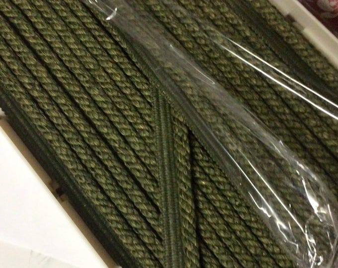 18 yards 3/8 inch Green Plaid Check ply cord  with 1/2 Inch Lip.  CVNT16