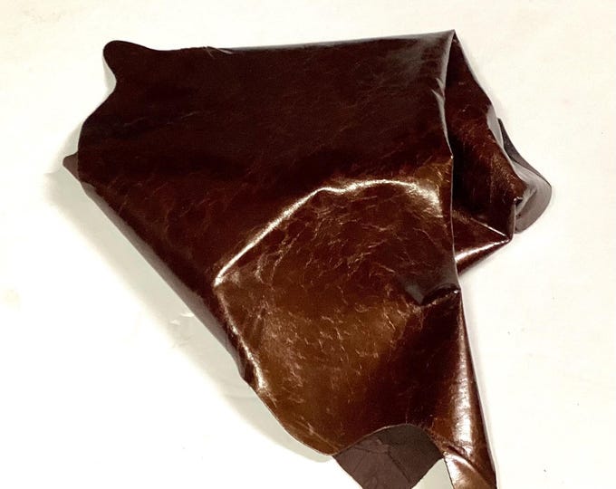 Brown Distresses Learher Lambskin. Hides, Leather. Gifts. Craft Leather. OSM1145