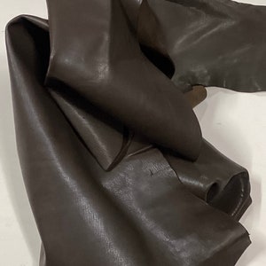 Brown Leather Sheepskin.  Leather Hide.  Hides.  OSM07744