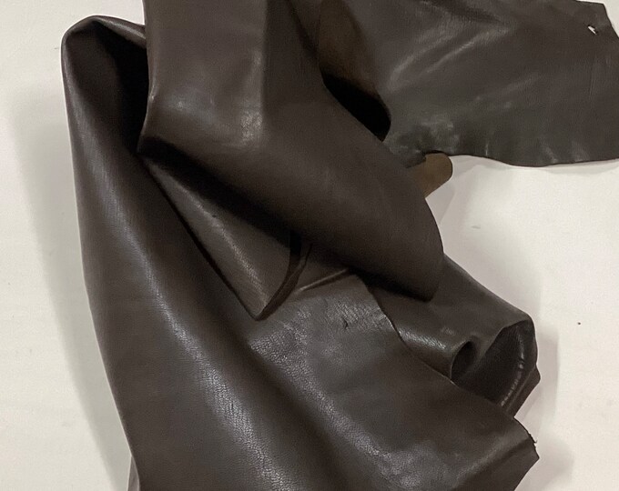 Brown Leather Sheepskin.  Leather Hide.  Hides.  OSM07744