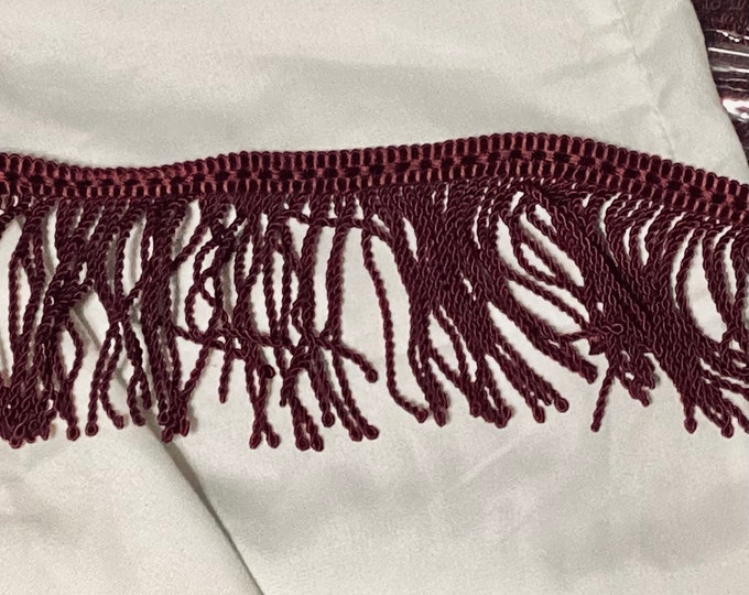 24 Yards Merlot 3 Inch Billion Fringe 16J