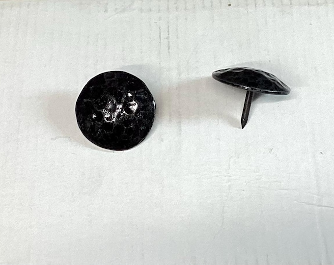 15 Black Nickel Decorative Upholstery Nails. Decorative Tacks. Arts and Crafts.  112k