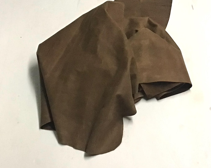 3 Pieces Kentucky Bourbon Brown Leather Cowhide Remnants. Leather Pieces. Leather Hides. Crafting Leather.  OSM1846