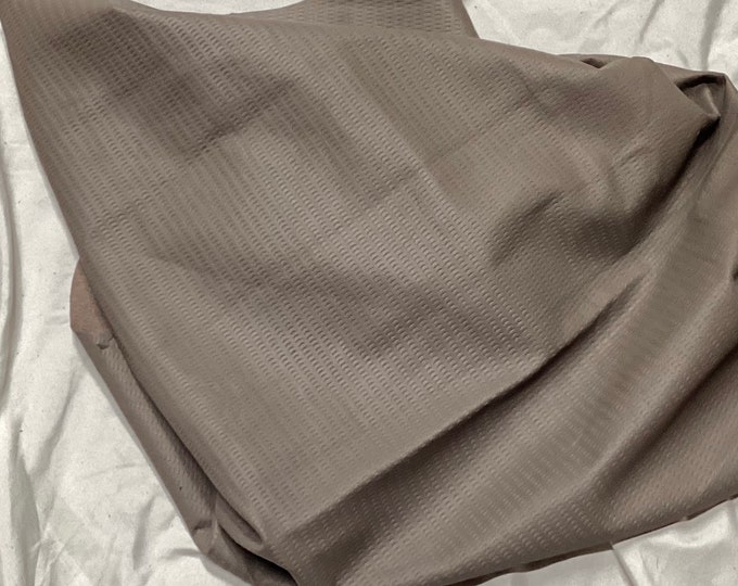 Earth Brown Embossed Leather Lambskins. OSM20723