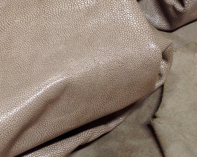 Alabaster Embossed Cracked Leather Cowhide Partial #DD2168