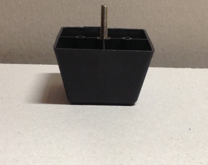 Black Square Tapered Plastic Furniture Legs.   Z440