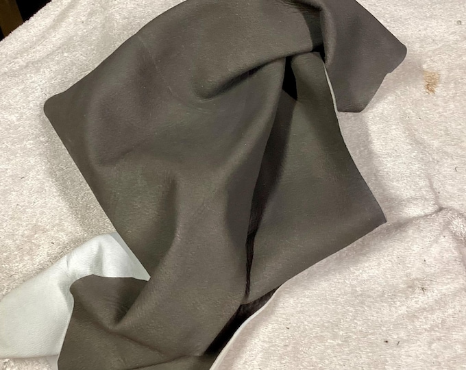 Matte Gray Leather Lambskin.  OSM904