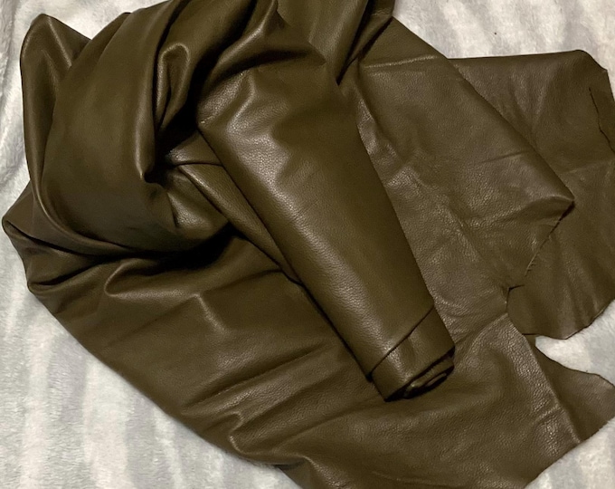 Pine Green Leather Cowhide.  DEAL23