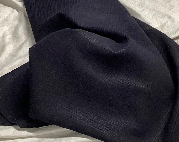 Navy Blue Leather Lambskins. OSM20738