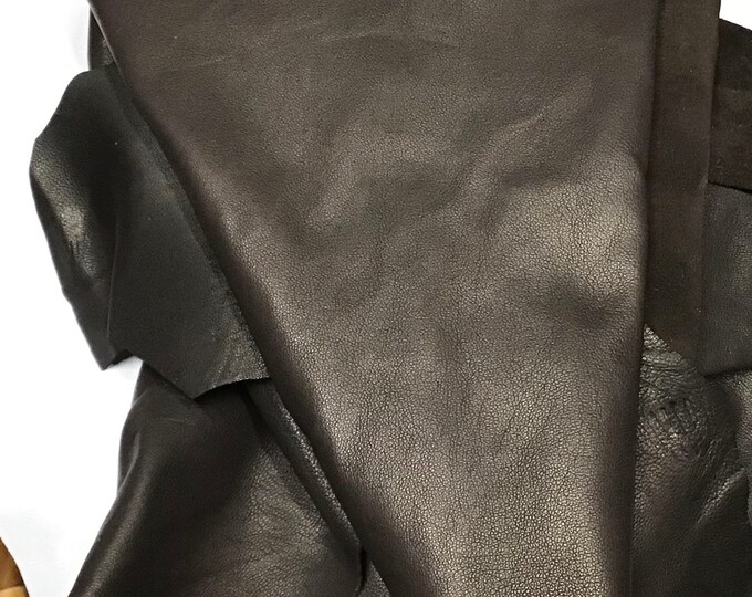 Dark Brown Leather Lambskin.  LAMB3007