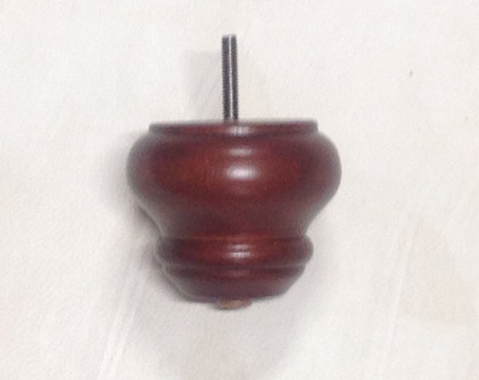 3" Tall, Package of 4 Decorative Mahogany Wooden Furniture Legs. #1009