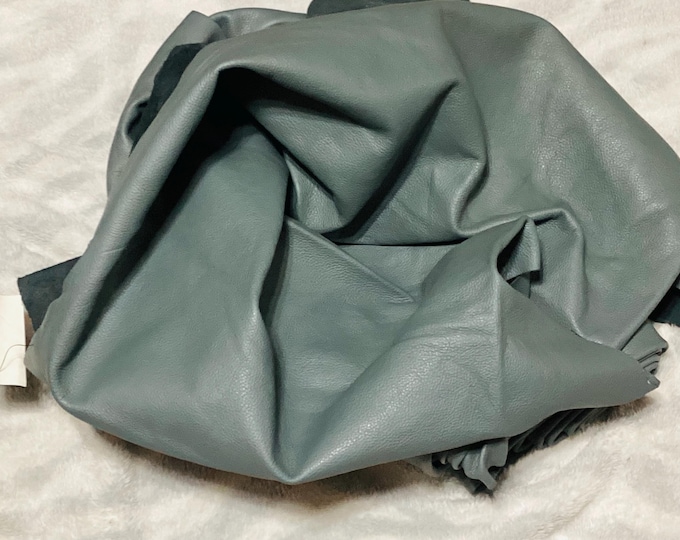 61 square feet Polo Blue Brahma Leather Cowhide Leather.  DEAL34