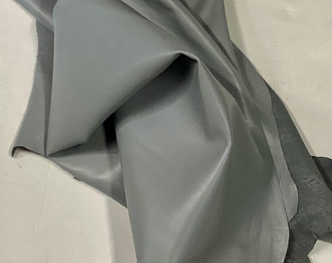 Dove Gray Leather Lambskin.  Leather Hides.  Handbag leather.  TOWN073