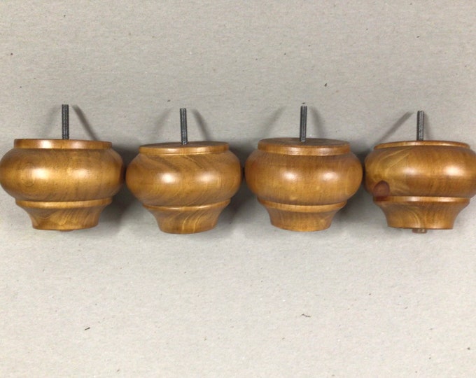 Maple Finish Wooden Furniture Legs in Pkgs of 2 or 4 Legs.  DA1027