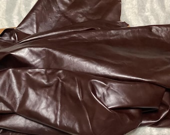 Candy Bar Brown Brahma Leather Hides, Soft Pliable Semi-Gloss Finish.  DEAL106