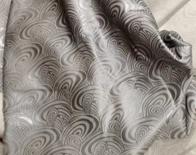 Gunmetal Sonic Swirl Cowhide Leather Hide Partial #DD4061 Leather Hide