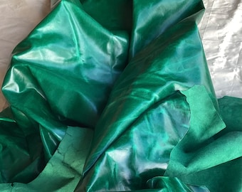 Emerald Green Pull-up Leather Cowhides, MRH2950