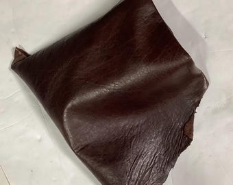 Brown Lambskin Leather Hide: Soft, Pliable Crafting Material (6 sq ft, 1.0-1.2mm Thick). OSM1123