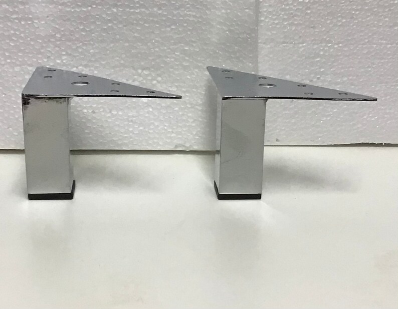 Polished Chrome Steel Furniture Legs in Pkgs of 2 or 4 Legs. Etsy