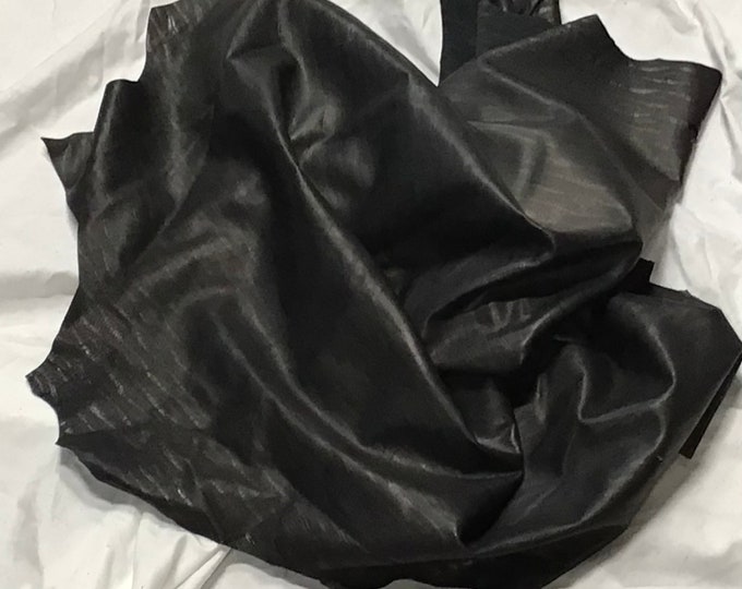 Black Embossed Leather Lambskins,  Leather Hides,  oSM20689