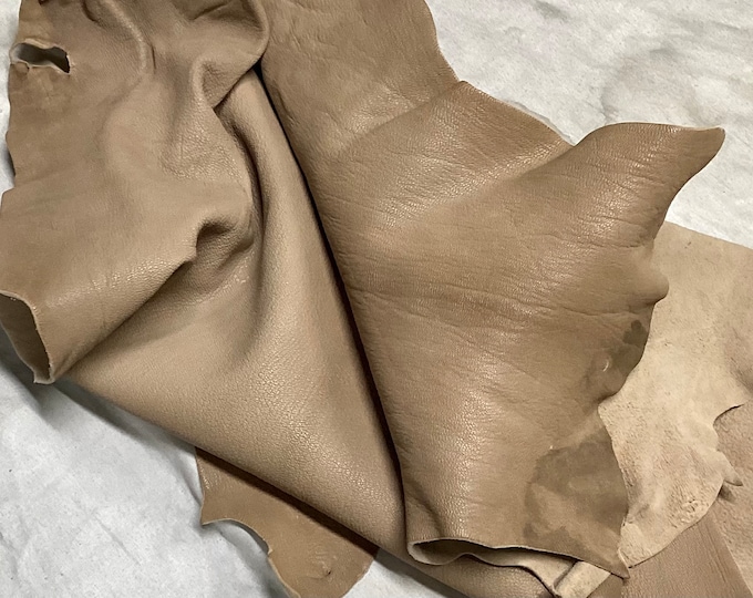 Latte Brown Leather Lambskins.  OSM10132
