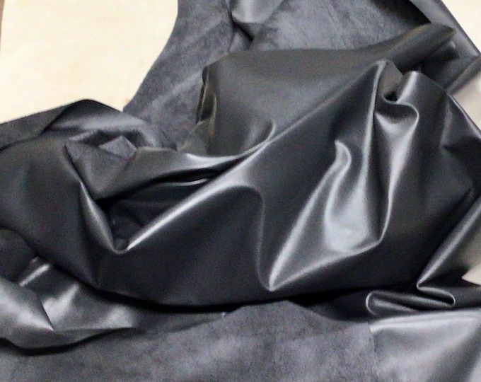 Gunmetal Gray Leather Cowhide Partials.  Cowhides, leather hides. 104TOWN