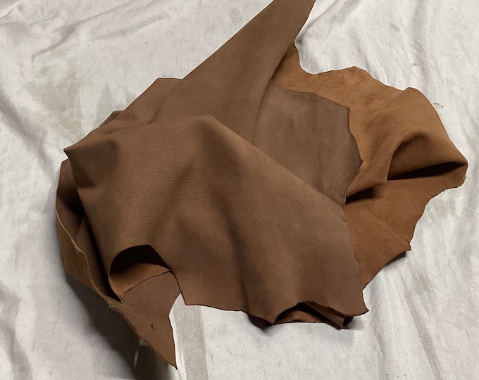 Mink Brown Leather Lambskins, OSM10271